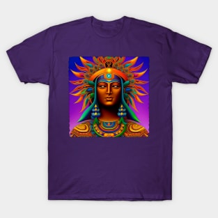 New World Gods (26) - Mesoamerican Inspired Psychedelic Art T-Shirt